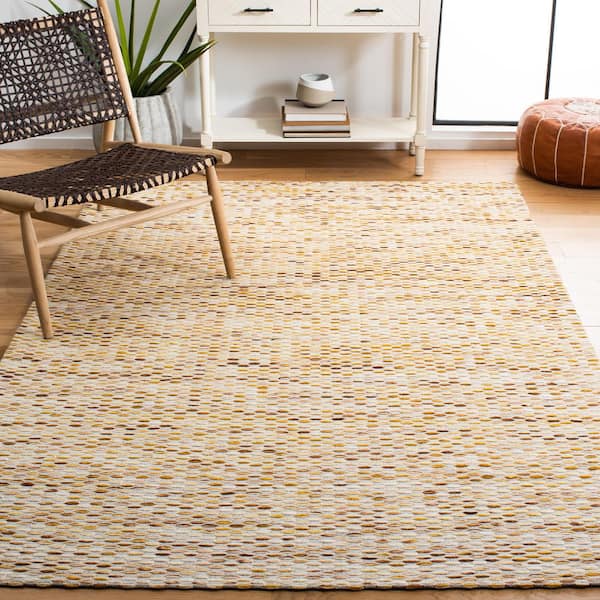 Marbella Yellow/Ivory 8 ft. x 10 ft. Gradient Area Rug
