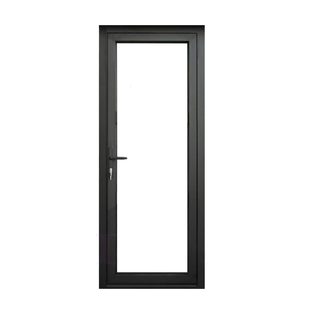 TEZA DOORS Teza French Doors 37.5 In. X 96 In. Matte Black Aluminum ...