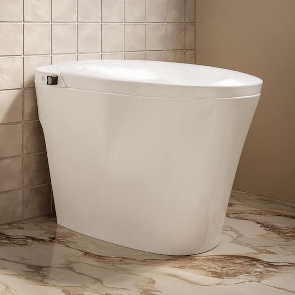 Swiss Madison Hugo H Power Flush 1-Piece Toilet 12 in. Rough-in 1.1GPF Elongated Non-Electric ADA Toilet w/ Integrated Tank and Bidet