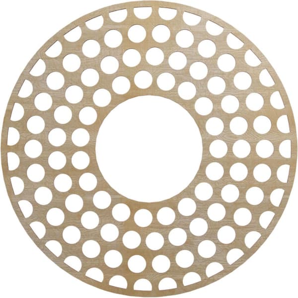 Ekena Millwork 0.25 in. x 28 in. x 28 in. Wood (Birch) Medallion Moulding