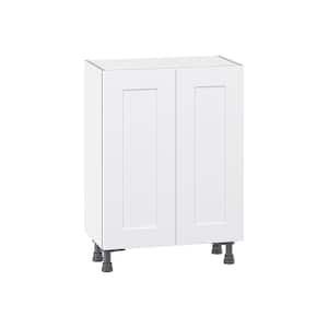 Wallace Painted Warm White Shaker Assembled Base Kitchen Cabinet with 3 Inner Drawers (24 in. W X 34.5 in. H X 14 in. D)