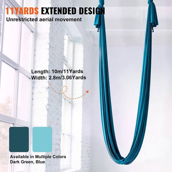 VEVOR Aerial Silk and Yoga Swing 11 Yards Aerial Yoga Hammock Kit