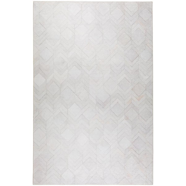 Laredo Ivory 5 ft. x 7 ft. 6 in. Indoor/Outdoor Washable Rug