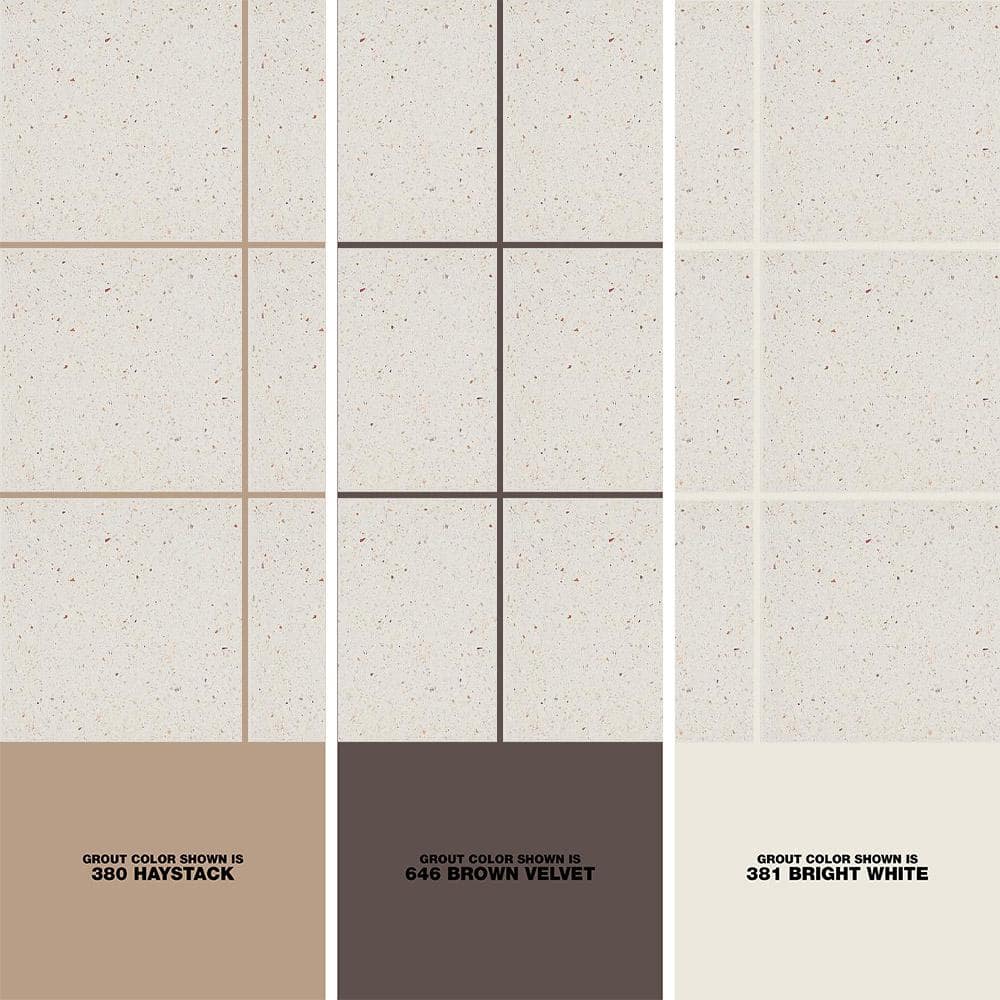 Raleigh Ivory 16x16 Polished Terrazzo Floor and Wall Tile