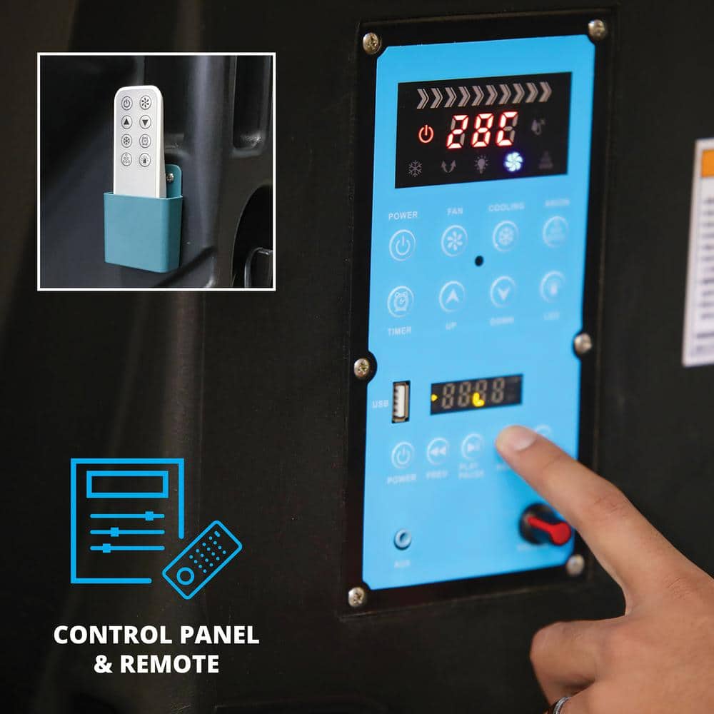 Cool Boss Black 80-Gallon Portable Evaporative Cooler with Remote Control