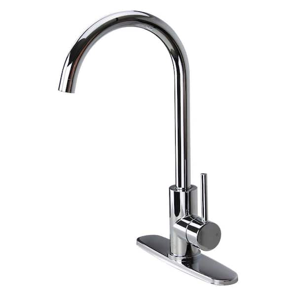 Transolid Cameron Single-Handle Standard Kitchen Faucet in Polished Chrome