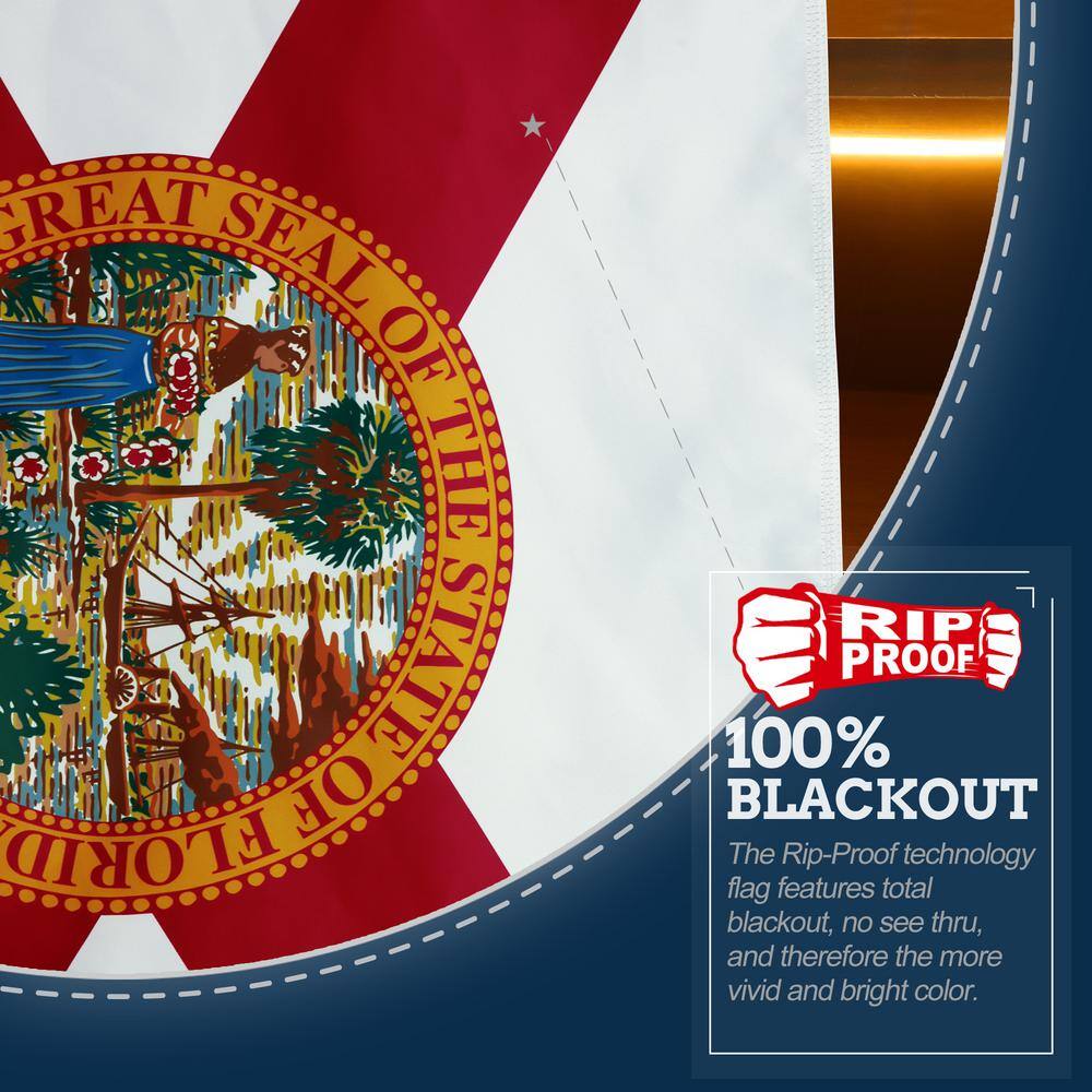 Rip-Proof Double Sided 3-Ply Florida State Flag 3x5 Foot