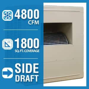 4,800 CFM Side-Draft Aspen Evaporative Cooler 1,800 sq. ft. (Motor not Included)