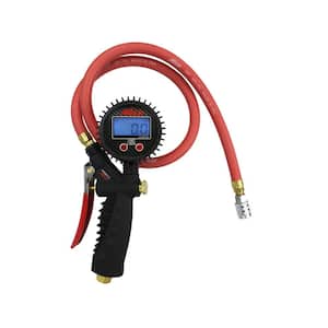 Pro Digital Pistol Grip Inflator Gauge with 36 in. Hose and Kwik Grip Safety Chuck