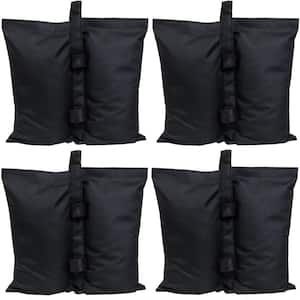 Polyester Sandbag Canopy Weights in Black (Set of 4)