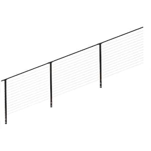 24 ft. Stair Cable Railing, 42 in. Face Mount, Bronze