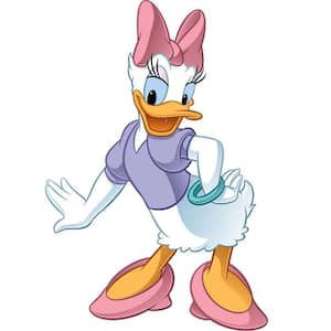 5 in. x 19 in. Mickey and Friends Daisy Duck 8-Piece Peel and Stick Giant Wall Decal