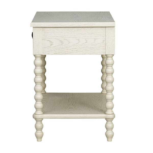 MADISON PARK Signature Beckett Antique Cream 1 Drawer 32 in. W