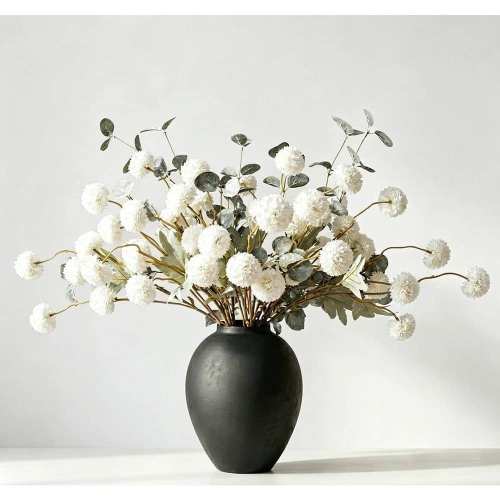 15 in. White Artificial Flowers Artificial Flowers PUC4F7UY - The