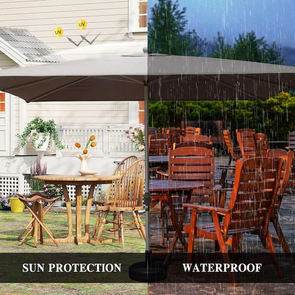 9 foot tilt patio umbrella Auto-Tilt Market Jockey Red leather duffel bag for women or casual gatherings. Color:Electrical Azul JEAREY 11 ft Yellow