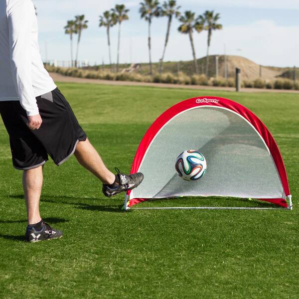 Light and Portable Youth 6 Ft. Soccer Ball Goal Pop Up Nets Kit Set Reflective 