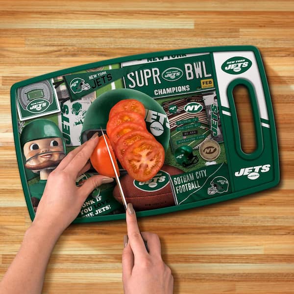 YouTheFan 2500164 NFL New York Jets Retro Series Cutting Board