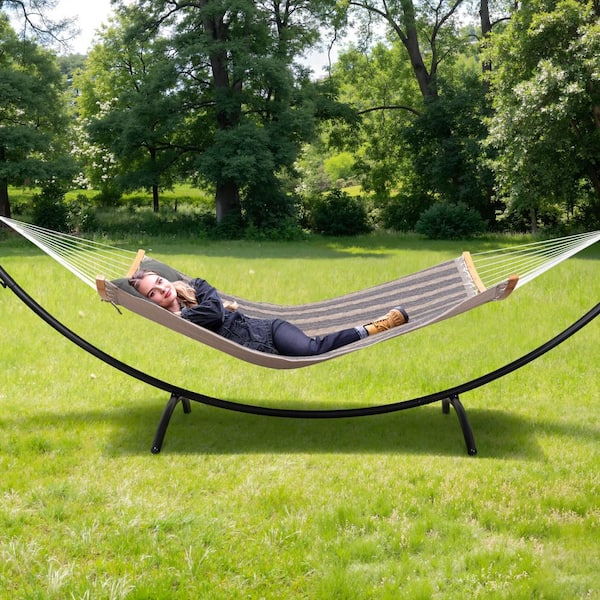 Atesun 12.5 ft. Curved Stand Portable Freestanding Hammock