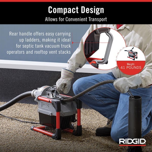 RIDGID K-60SP-SE Compact Sectional Drain Cleaning Snake Auger