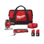 M12 12-Volt Lithium-Ion Cordless Jigsaw and Oscillating Multi-Tool Kit with Two 1.5Ah Batteries, Charger and Tool Bag