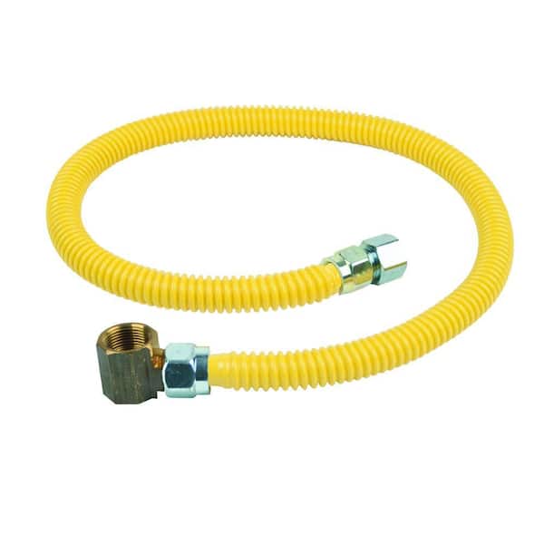 BrassCraft ProCoat 3/4 in. FIP x 3/4 in. FIP Elbow x 36 in. Stainless Steel Gas Connector 5/8 in. O.D. (125,000 BTU)