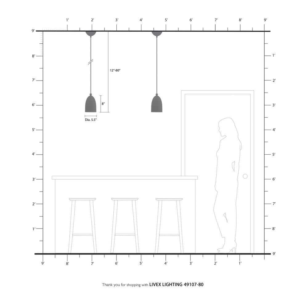 Nordic Gray Brushed Nickel Crystal LED 1-Light Pendant