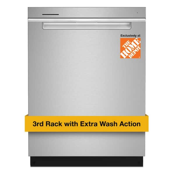 24 in. Built-In Tall Tub Dishwasher in Fingerprint Resistant Stainless Steel with Washing 3rd Rack, 41 DBA