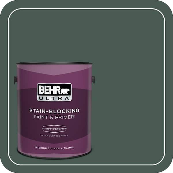 BEHR ULTRA 1 gal. #S420-7 Secluded Woods Extra Durable Eggshell Enamel Interior Paint & Primer