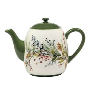 1 Cup Ceramic Winter Forest Teapot