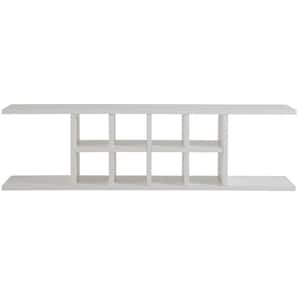 Ready to Assemble 48 in. x 13 in. x 11 in. Flex Shelving Wall Cabinet with Dividers in White