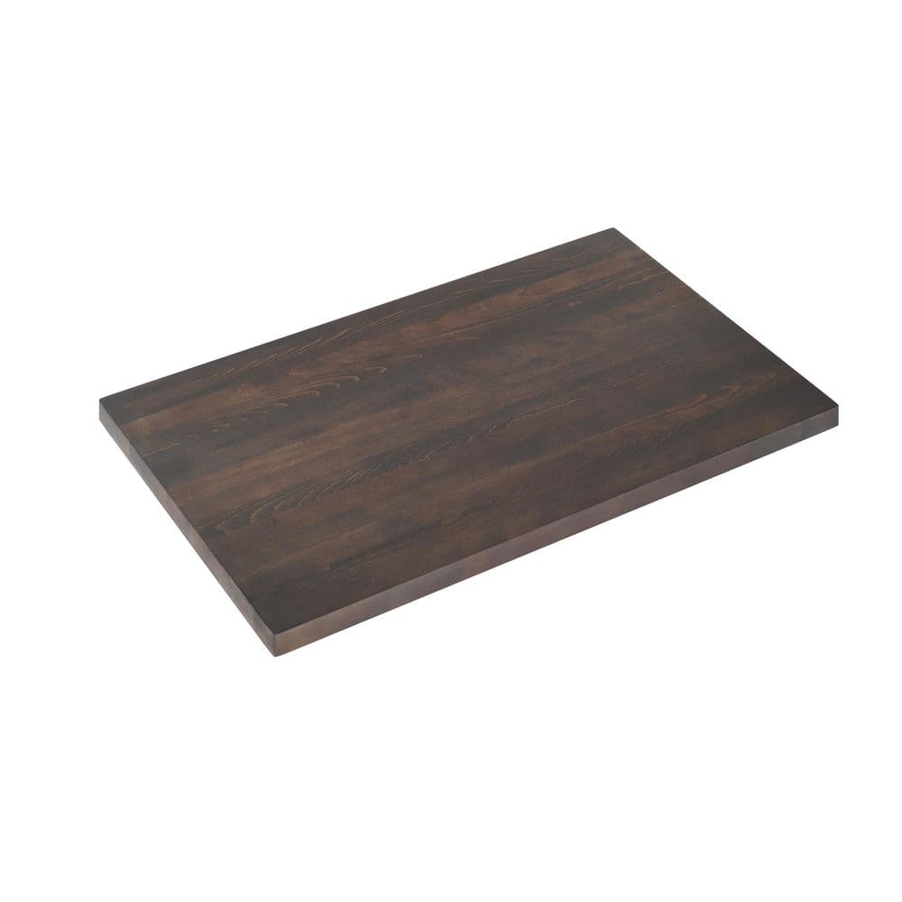 Bennett 1-Piece 1.5 in. Thick Rectangle Dark Brown Solid Wood Top Indoor Dining Table Top Only Seats 4 price history on PriceWatchPro