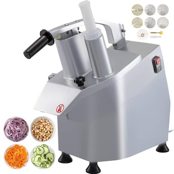 Intsupermai Fully Automatic Fruit Vegetable Cutting Machine Commercial Food Slicing Shredding Chopping Machine, Size: 37.8, Silver