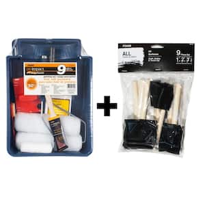 6-Piece Metal Tray/Microfiber Paint Applicator Kit HD RS 1746 - The Home  Depot