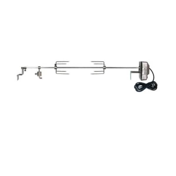 Rotisserie Kit-GMG-6036 for Jim Bowie and Peak Prime 2.0 Pellet Grills-110V Stainless Motor