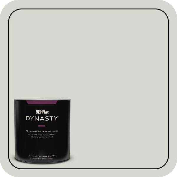BEHR DYNASTY 1 qt. #N380-1 Mortar Eggshell Enamel Interior Stain-Blocking Paint & Primer