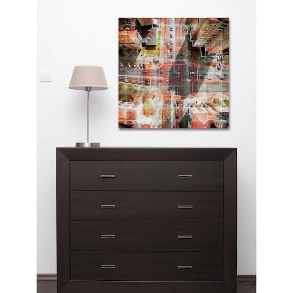 Unbranded 18 in. H x 18 in. W "Busy Intersection" by Parvez Taj Printed Canvas Wall Art