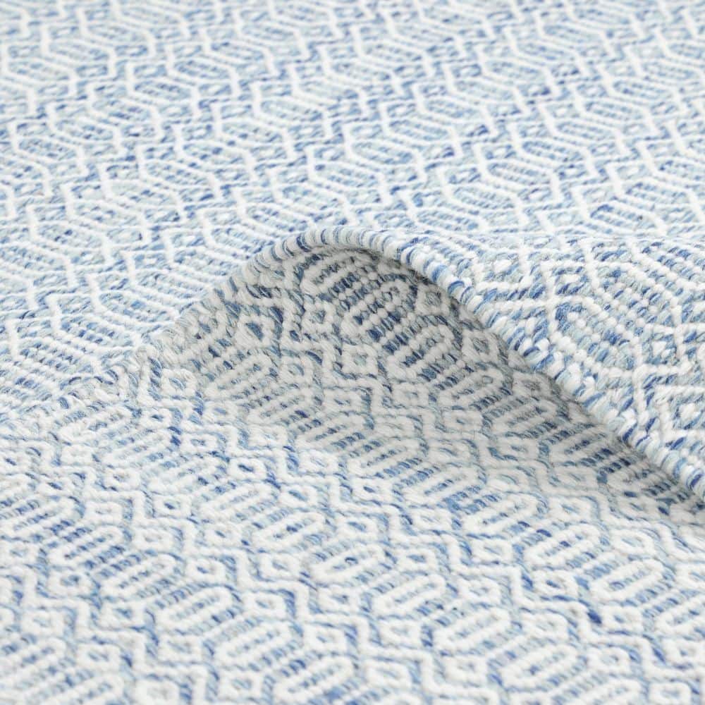 Cloud Geometric Handmade Wool Area Rug 10' x 14'