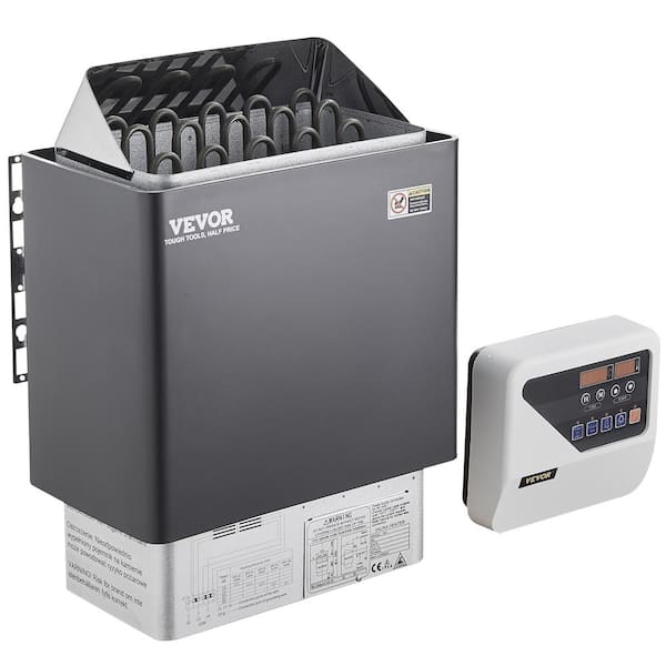 VEVOR Sauna Heater 9KW 220-Volt Electric Sauna Stove 3-Hour Timer Steam Bath Sauna Heater with External Digital Controller