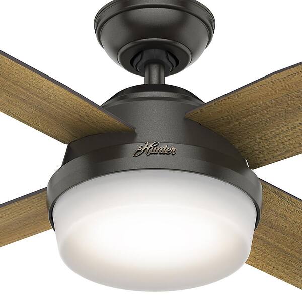 Hunter Dempsey 44 in. LED Noble Bronze Ceiling Fan with Universal 