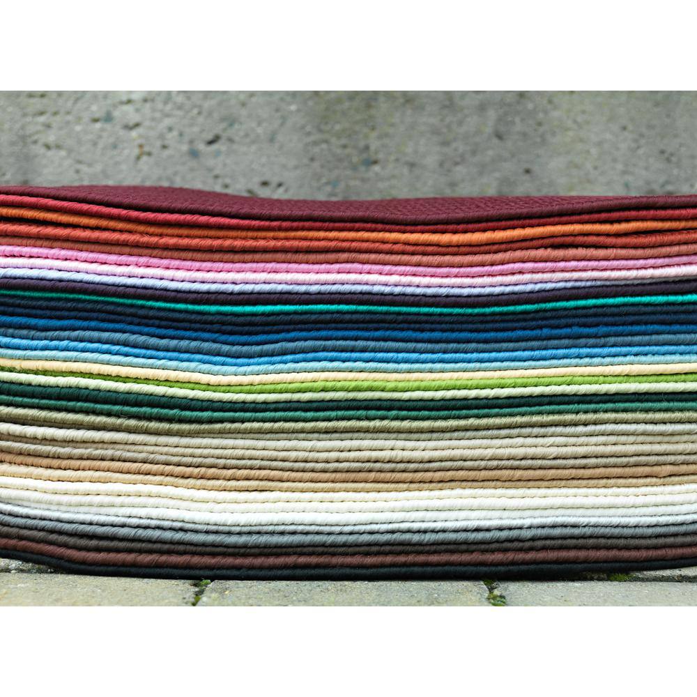 Boca Raton Linen Oval Braided Easy-Care Area Rug