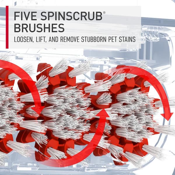 TurboScrub Corded Upright Carpet Cleaner Machine, Carpet Shampooer, Fast Drying with 64 oz. Pet Carpet Cleaning Solution