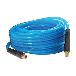 Workforce 3/8 in. x 35 ft., 1/4 in. Air Hose Fittings Rubber HRE3850RD2 -  The Home Depot