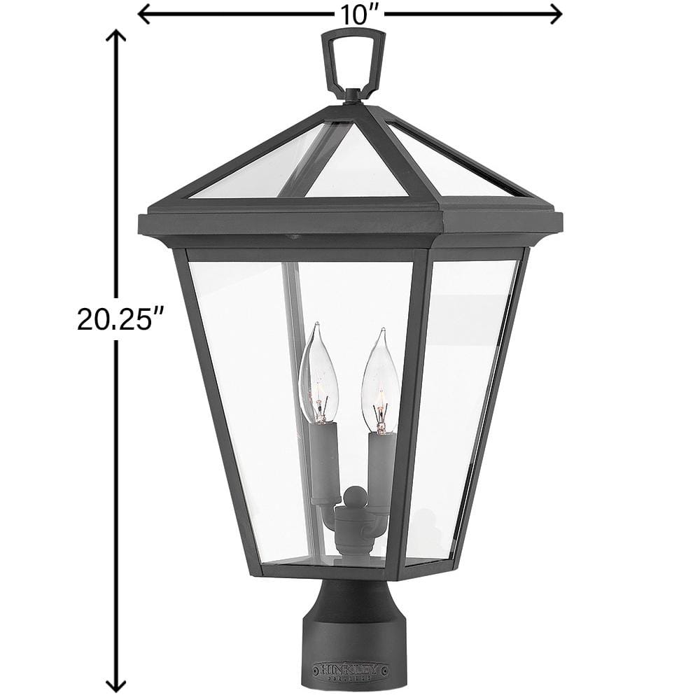 Estate Series Alford 20'' Museum Black LED Outdoor Post Lantern