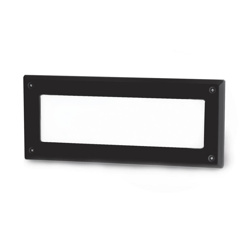 Architectural Black Opal Glass LED Wall Light