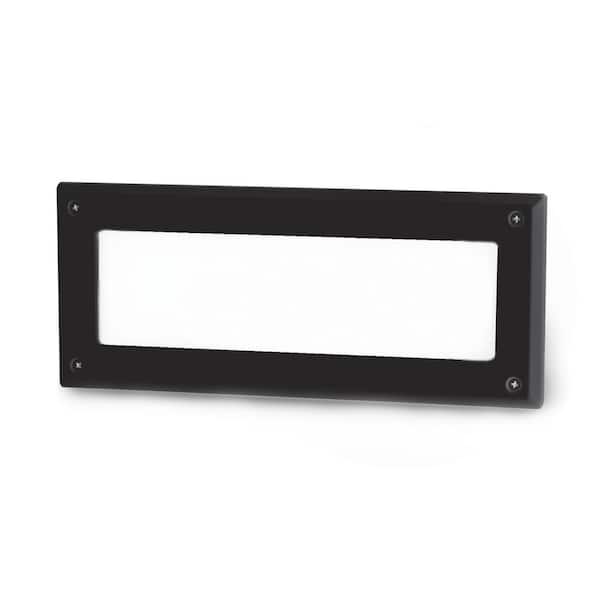 WAC Lighting Line Voltage 120-Volt Endurance Black LED Brick and Stair Light 3000K