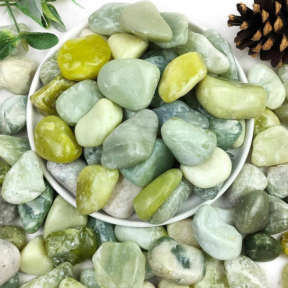 37lbs Jade River Rocks for Landscaping, 1-2 in. Polished Decorative Stones Pebbles DIY Vase Filler Fish Tank Aquariums price history on PriceWatchPro