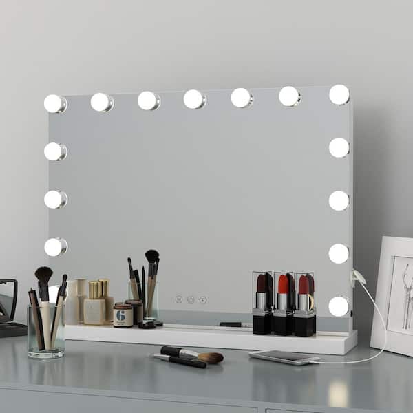 FUFU&GAGA Vanity Set with Stool and Mirror