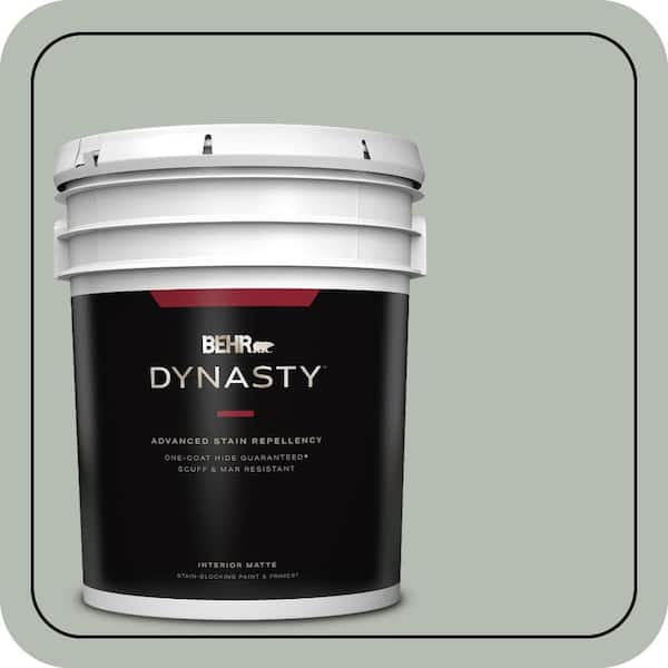 BEHR DYNASTY 5 gal. Home Decorators Collection #HDC-AC-21 Keystone Gray One-Coat Hide Matte Interior Stain-Blocking Paint & Primer