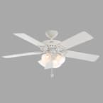 Hunter Studio Series 52 in. Indoor White Ceiling Fan with Light
