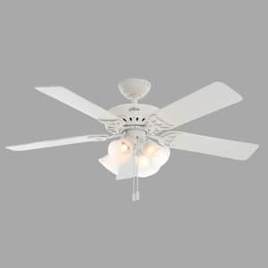 Studio Series 52 in. Indoor White Ceiling Fan with Light